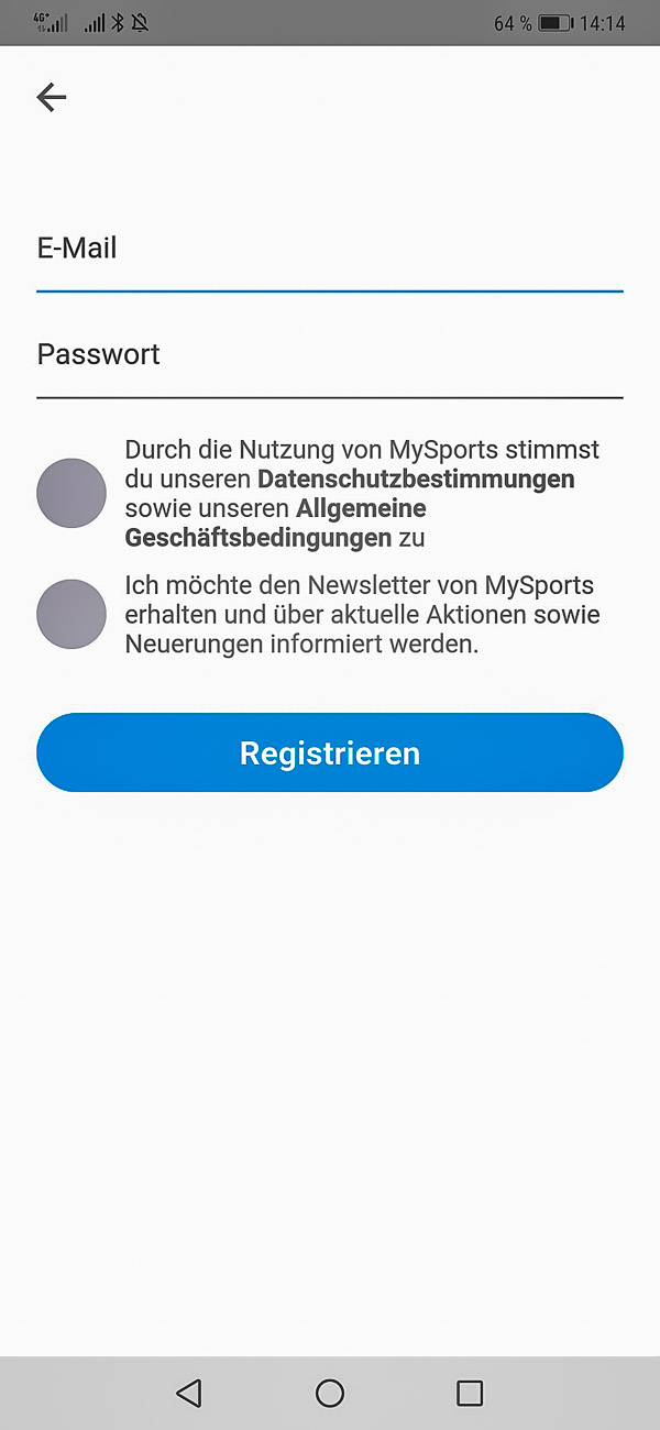 Wie benutze ich die App My Sports 2